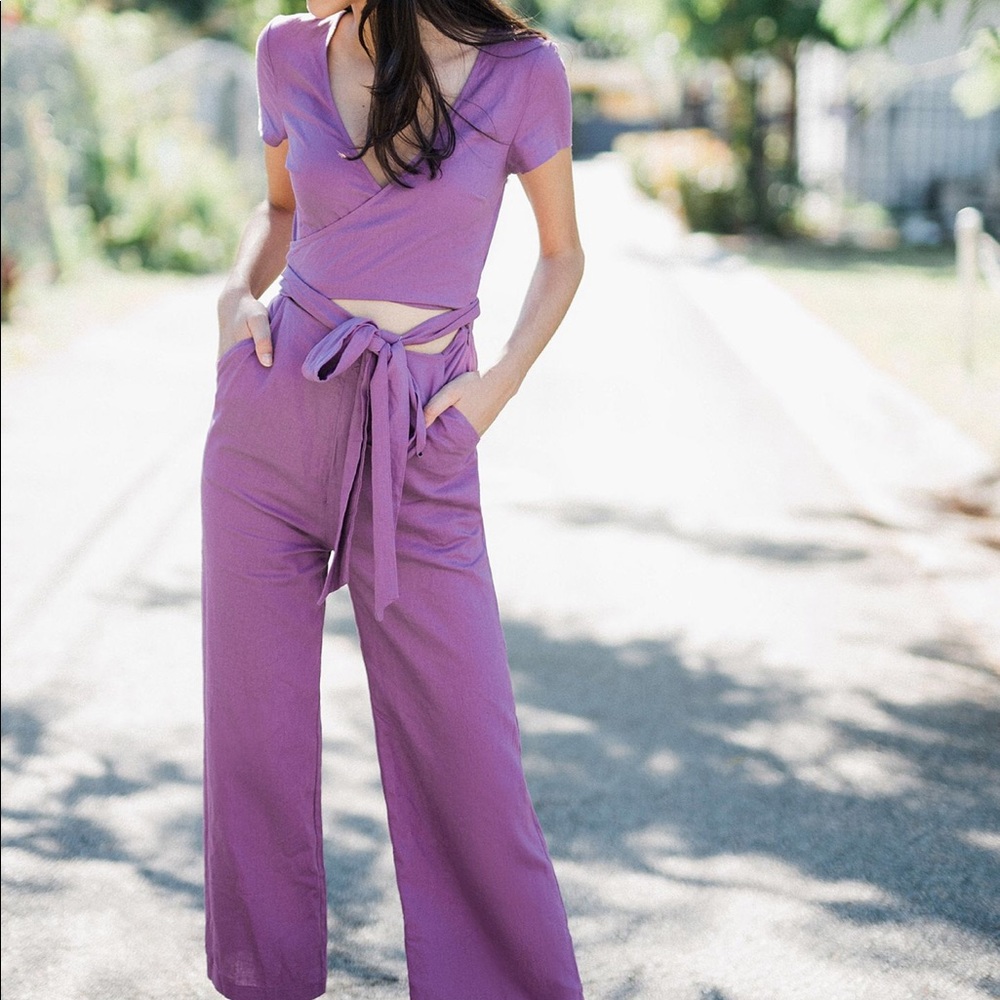 Purple Linen Jumper new with tags